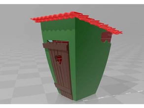 dnd cartoon styled toilet 3d print model - Mito3D