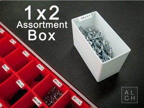 Sortiment box 1x2 3d print model - Mito3D