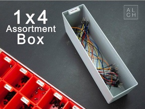 assortment box 1x4 organization organizer small parts storage tool workshop organiser 3d print model - Mito3D