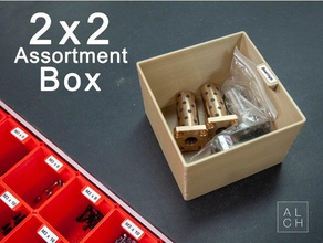 boîte d'assortiment 2x2 3d print model - Mito3D