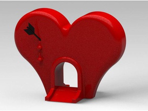 tricky table golf valentine special game gift heart obstacle toy 3d print model - Mito3D