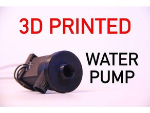 submersible water pump diy youtube video 3d print model - Mito3D