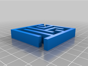 personalizado labirinto gerador puro openscad 3d print model - Mito3D