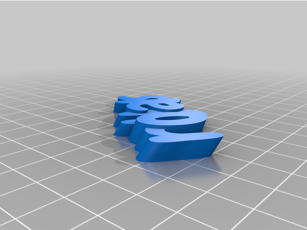 customized iamburny's text - keyring keyfob 3D print model - Mito3D