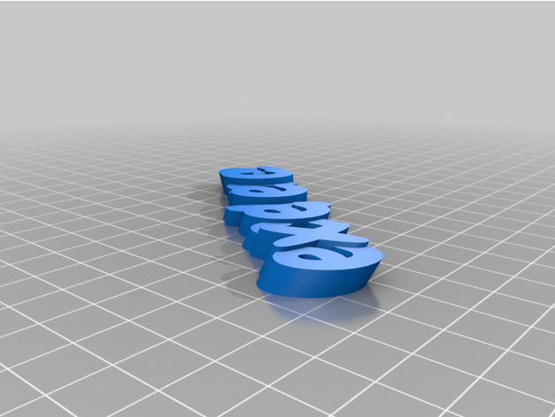 customized iamburny's text - keyring keyfob 3D print model - Mito3D