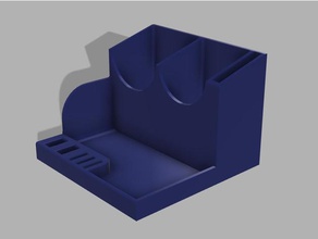 desk organizer micro sd pen storage box usb 3d print model - Mito3D