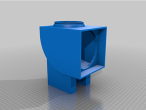 Ventilador 120mm habitação base dados ar hepa filtro purificador torre v2 3d print model - Mito3D