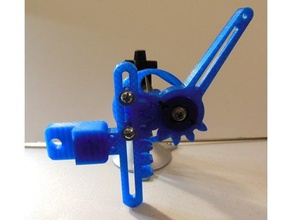 linear motion machine rack & pinion lever fulcrum techniques 3d print model - Mito3D