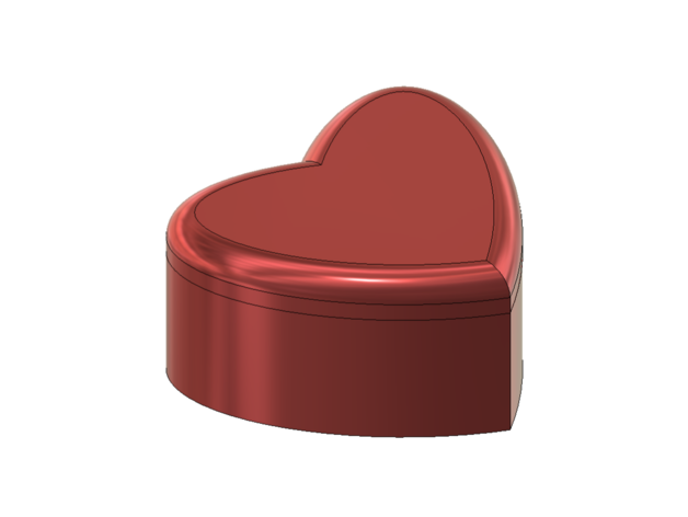 heart shaped box Herz valentines 3D print model - Mito3D