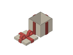 multicolor Geschenk box Weihnachts valentines Geschenke 3d print model - Mito3D