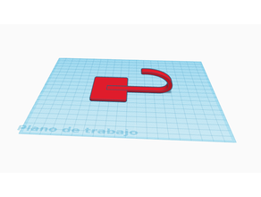 Hinweis Haken Blumentopf etc rotes Etikett gancho para macetas 3d print model - Mito3D