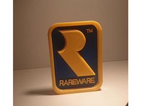 rareware logotipo 3d print model - Mito3D