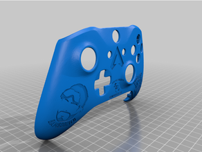 xbox custom controller shell apex legends - mirage edition faceplate skin wrap 3d print model - Mito3D