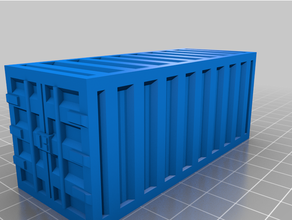 easy-optimised 20 & 40ft cargo containers 3d print model - Mito3D