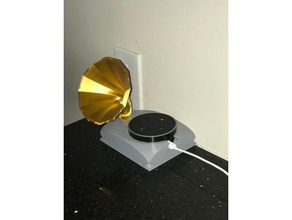 echo fonógrafo alexa amazon eco horn vitrola alto falante 3d print model - Mito3D
