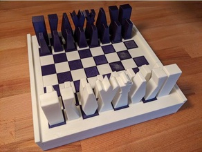 travel chess set 3d print model - Mito3D