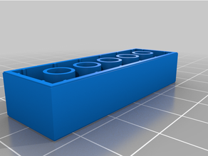 lego adaptador hembra compatible 3d print model - Mito3D