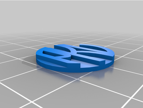 personalizado monograma colgante 3d print model - Mito3D