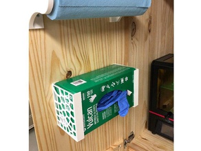 vulcan nitrile glove box holder xl 150 organizer resin 3d print model - Mito3D