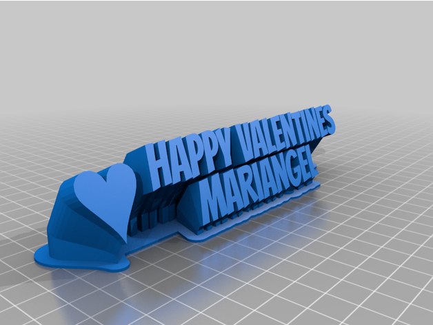 mariangels valentines 3D print model - Mito3D