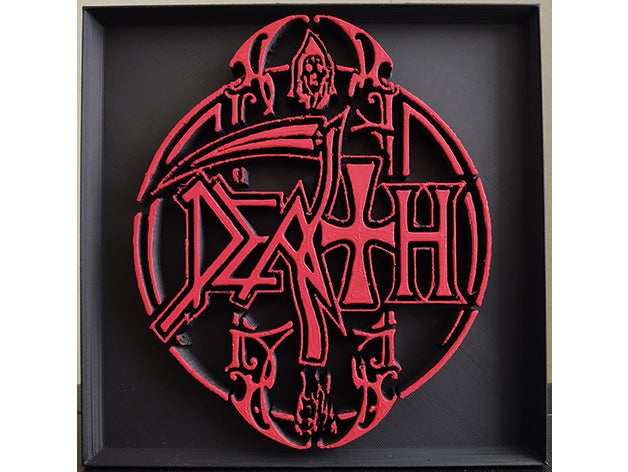 death - metal band logo 3D print model - Mito3D