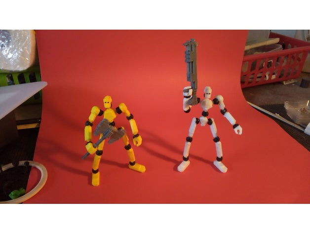 model bots 2&3 3D print model - Mito3D