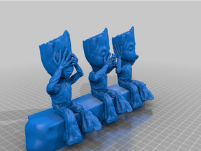 weiser baby groot 3d print model - Mito3D