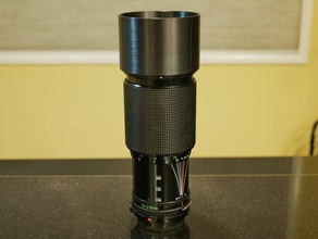 canon fd bt-58 lens hood camera 3d print model - Mito3D