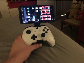 xbox xb1 controller phone mount xcloud game streaming - simplified & complete android 3d print model - Mito3D