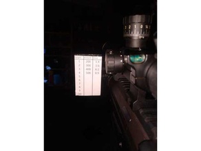 adn Gewehr card Inhaber gun sniper Ziel Schießen Teleskop 3d print model - Mito3D