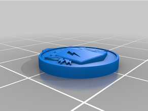 gamestorm logo keychain portachiavi trasmettitore 3d print model - Mito3D