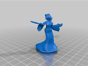 gnoll priestess 3d print model - Mito3D