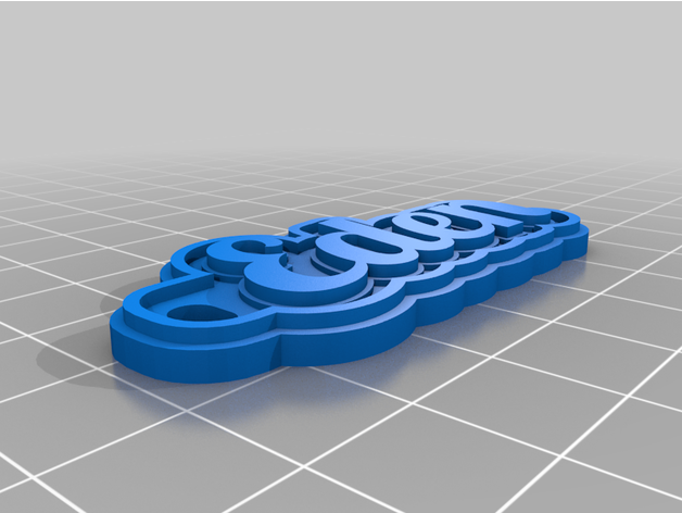 eden keychain 3D print model - Mito3D