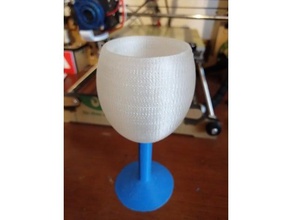 wineglass glass wine holder 3d print model - Mito3D