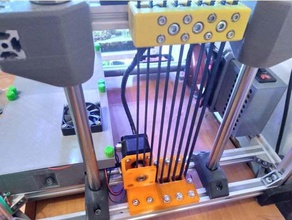correction e-bot pulley block axis 2020 4020 table belt axiz re-d-bot z-axis 3d print model - Mito3D