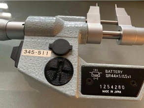 micrometro mitutoyo coperchio batteria digitale 3d print model - Mito3D