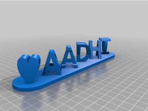 personalizzato dual lettera blocchi illusione customizer misura 3d print model - Mito3D