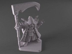 advanced heroquest - chaos sorcerer 28mm 32mm dnd dungeons dragons fantasy heroic scale miniature oldhammer tabletop warhammer 3d print model - Mito3D