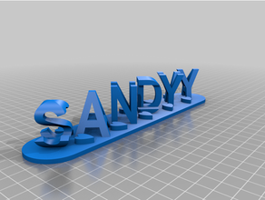 sable sanika personnalisé 3d print model - Mito3D