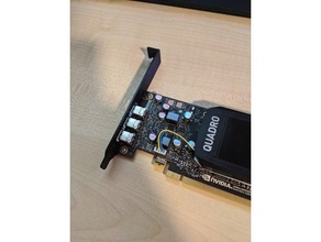 quadro p400 parantez normal küçük ayraç nivida nvıdıa PCI braketi 3d print model - Mito3D