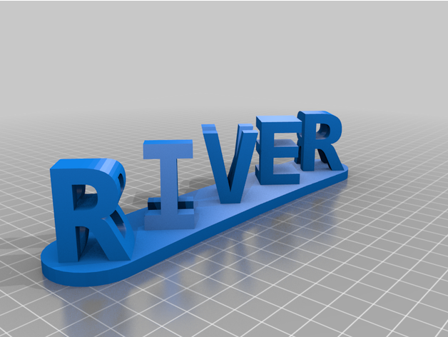 rivière baker 3D print model - Mito3D