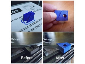 anycubic lineare Bett + ultrabase clip Halter delta kossel linear 3d print model - Mito3D