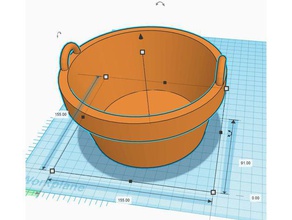 hanging plant pot planter 3d print model - Mito3D