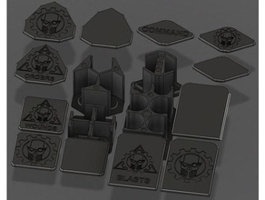 apocalypse token organizers 3d print model - Mito3D