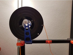 2020 extrusion mounted spool holder 3d print model - Mito3D