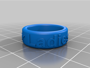 licenciatura señoras anillo 3d print model - Mito3D