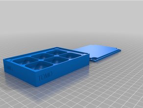 magnéticas personalizadas tornillos bandeja caja cubierta opcional personalizado 3d print model - Mito3D