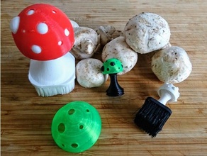 poxy mushroom brush modular kitchen utensils madewhatnow prusa i3 3d print model - Mito3D