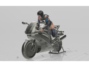 bisiklet kadın 3d print model - Mito3D