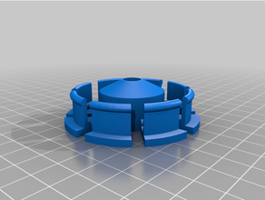 55 9 filament spool hub hatchbox kundengebundene 3d print model - Mito3D